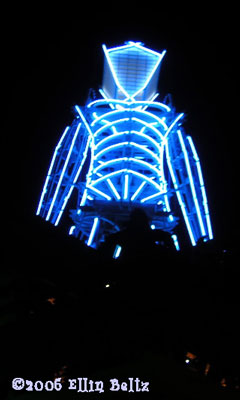 The Burning Man at Night